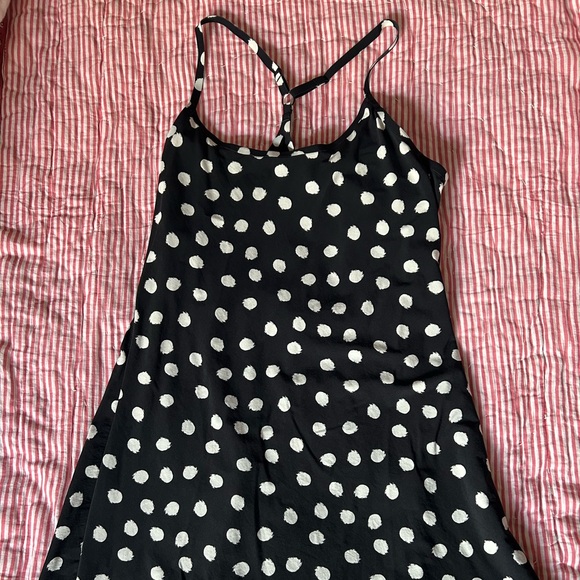 *BRAND NEW* Outdoor Voices Exercise Dress- Black and White Polka Dot - Picture 4 of 5